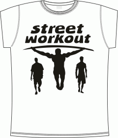 Прикольные футболки: street workout white